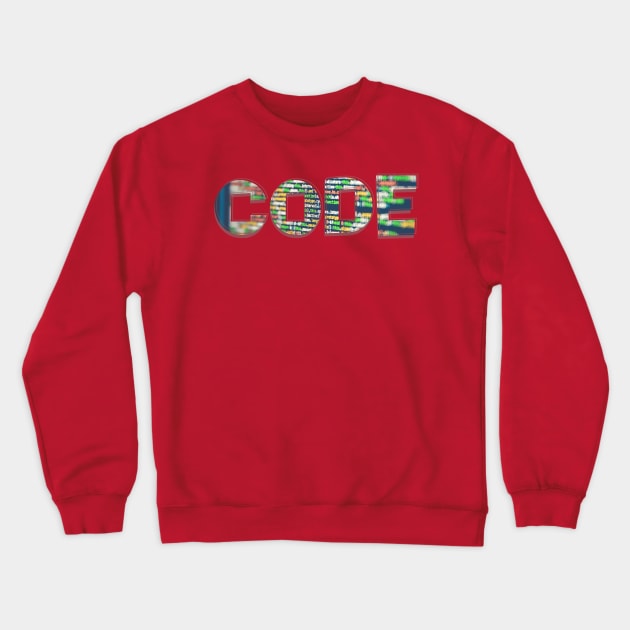 Code Crewneck Sweatshirt by afternoontees